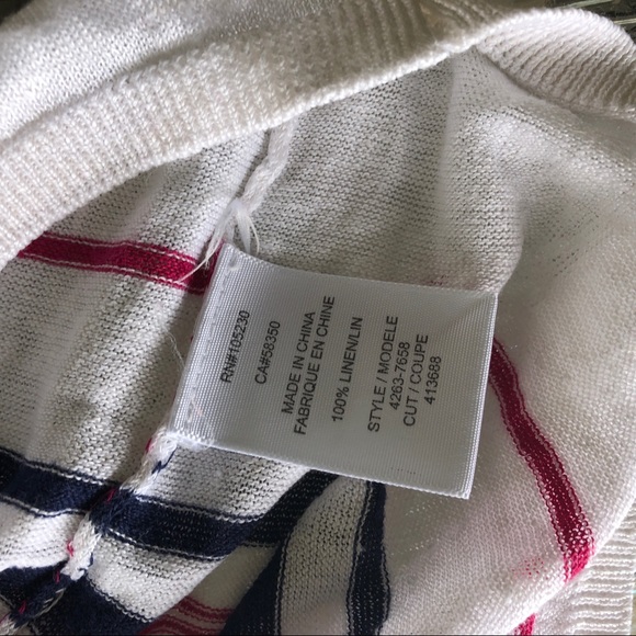 Joie | Striped Linen Summer Sweater - Picture 4 of 4